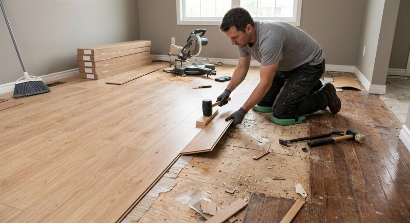 Laminate Floor Replacement in Arlington, MA
