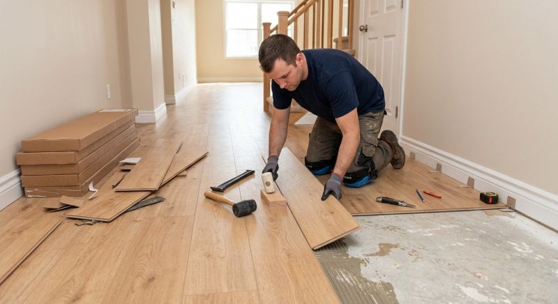 Laminate Floor Replacement in Derry, NH