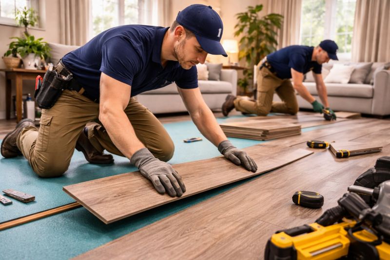 Laminate Floor Replacement in Newton, MA
