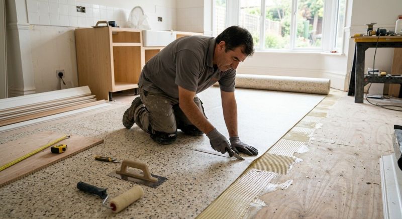 Linoleum Floor Installation in Hudson, NH