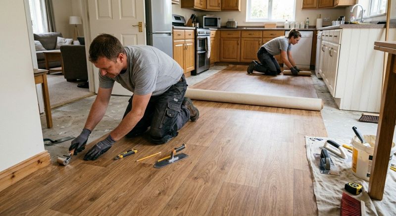 Linoleum Floor Installation in North Andover, MA