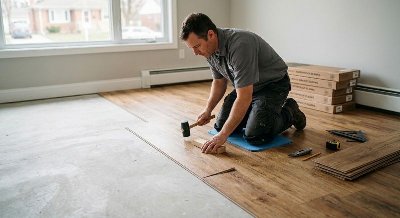 Linoleum Floor Installation in Peabody, MA