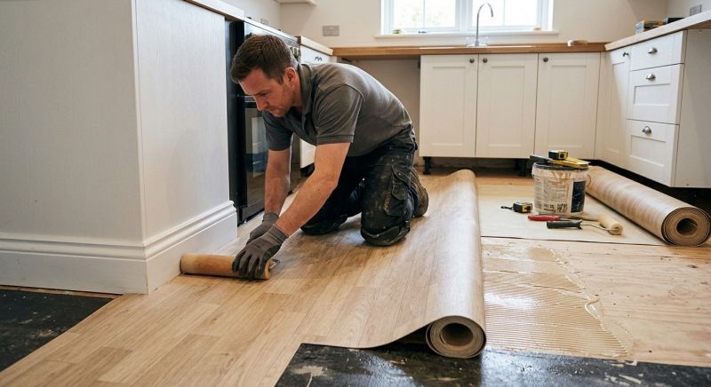 Sheet Linoleum Installation in Danvers, MA