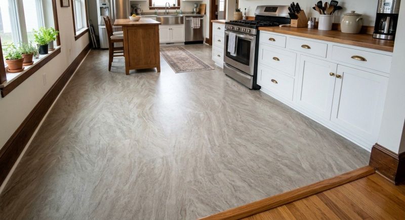 Sheet Linoleum Installation in Malden, MA