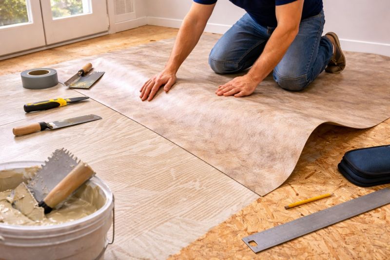 Sheet Vinyl Installation in Amesbury, MA