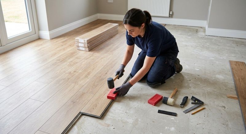 Vinyl Plank Floor Installation in North Andover, MA